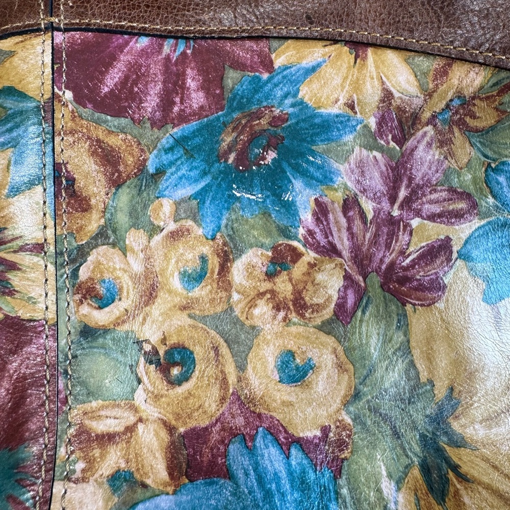 Patricia Nash Mandia Leather Tote Bag Avellino Fresco Bouquet - Picture 12 of 16